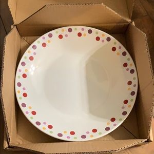 Pampered Chef Dots Large Round Bowl